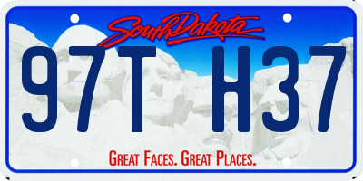 SD license plate 97TH37