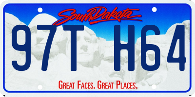 SD license plate 97TH64