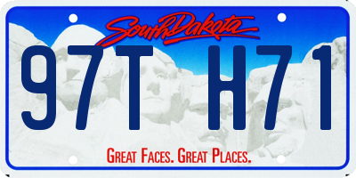 SD license plate 97TH71