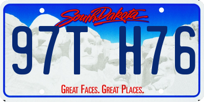SD license plate 97TH76