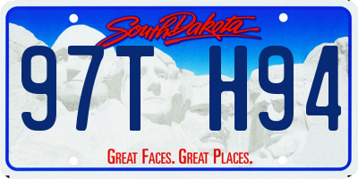 SD license plate 97TH94