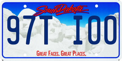 SD license plate 97TI00