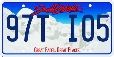 SD license plate 97TI05