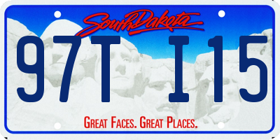 SD license plate 97TI15