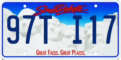 SD license plate 97TI17