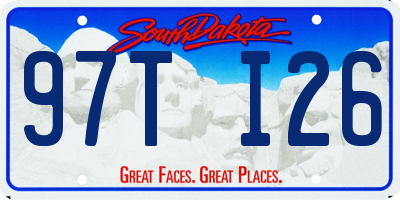 SD license plate 97TI26