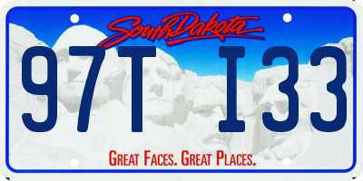 SD license plate 97TI33