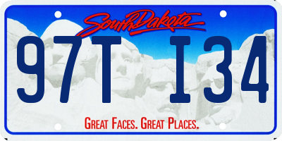 SD license plate 97TI34