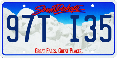 SD license plate 97TI35