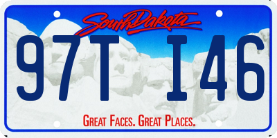 SD license plate 97TI46