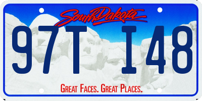 SD license plate 97TI48