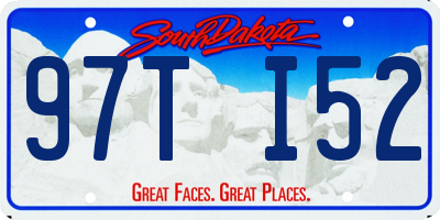 SD license plate 97TI52