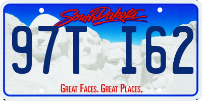 SD license plate 97TI62