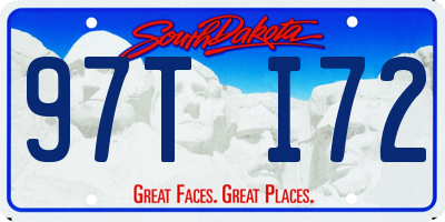 SD license plate 97TI72