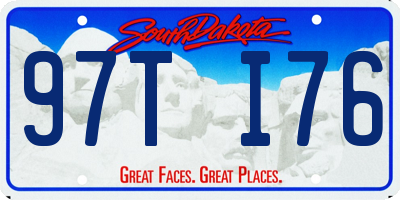 SD license plate 97TI76