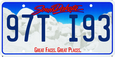 SD license plate 97TI93