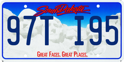 SD license plate 97TI95