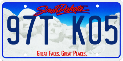 SD license plate 97TK05