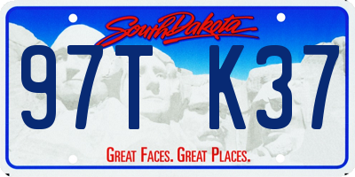 SD license plate 97TK37