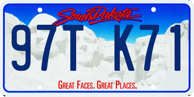SD license plate 97TK71