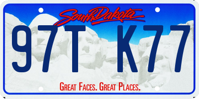 SD license plate 97TK77