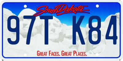 SD license plate 97TK84