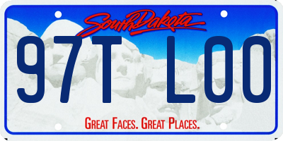 SD license plate 97TL00