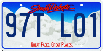 SD license plate 97TL01