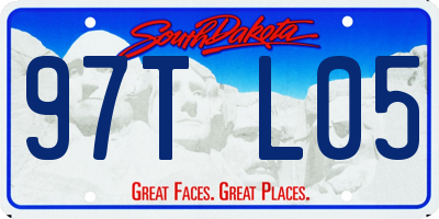 SD license plate 97TL05