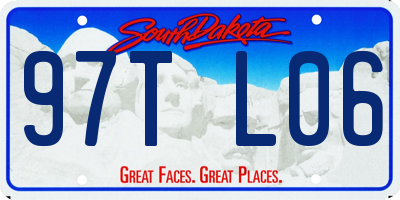 SD license plate 97TL06