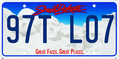 SD license plate 97TL07