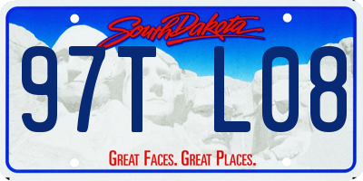 SD license plate 97TL08