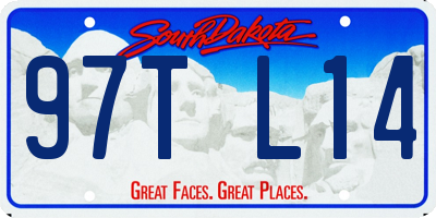 SD license plate 97TL14