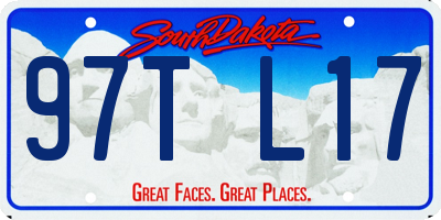 SD license plate 97TL17