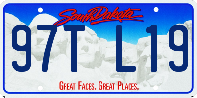 SD license plate 97TL19