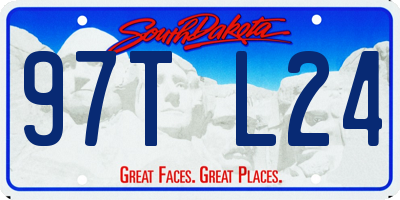 SD license plate 97TL24