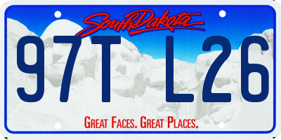 SD license plate 97TL26