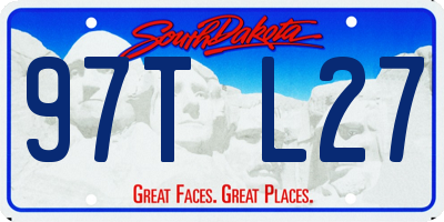 SD license plate 97TL27