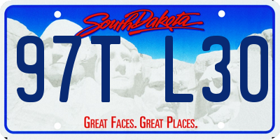 SD license plate 97TL30