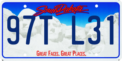 SD license plate 97TL31