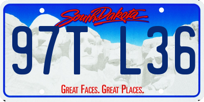 SD license plate 97TL36