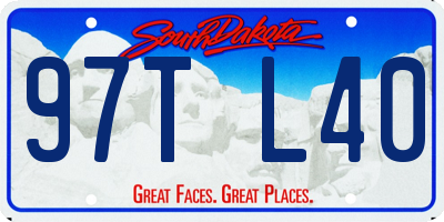 SD license plate 97TL40