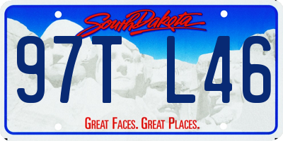 SD license plate 97TL46