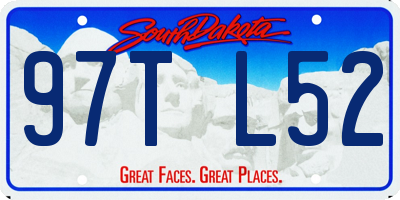 SD license plate 97TL52