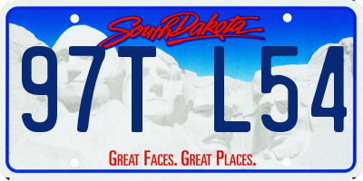 SD license plate 97TL54