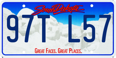 SD license plate 97TL57