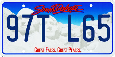 SD license plate 97TL65