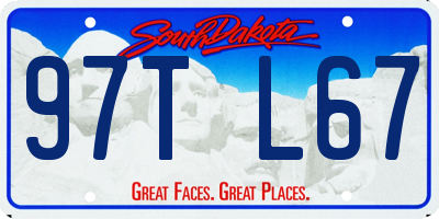 SD license plate 97TL67