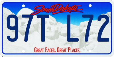 SD license plate 97TL72