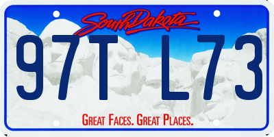 SD license plate 97TL73